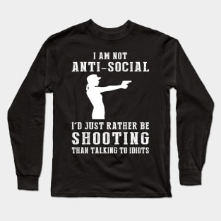 Aiming for Fun - Embrace the Shooting Humor! Long Sleeve T-Shirt